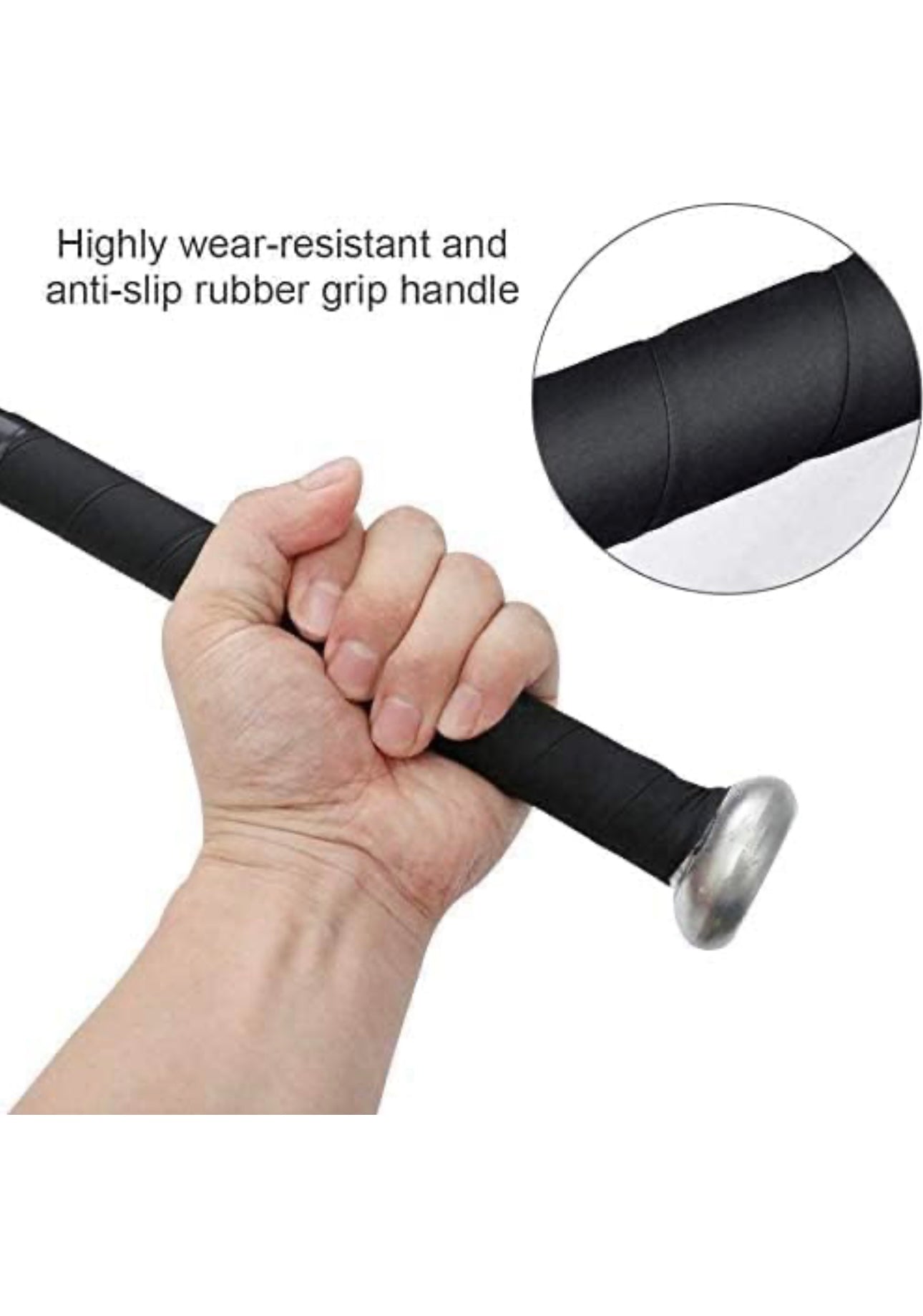 Aluminium Alloy Baseball Bat Black 28 Inches