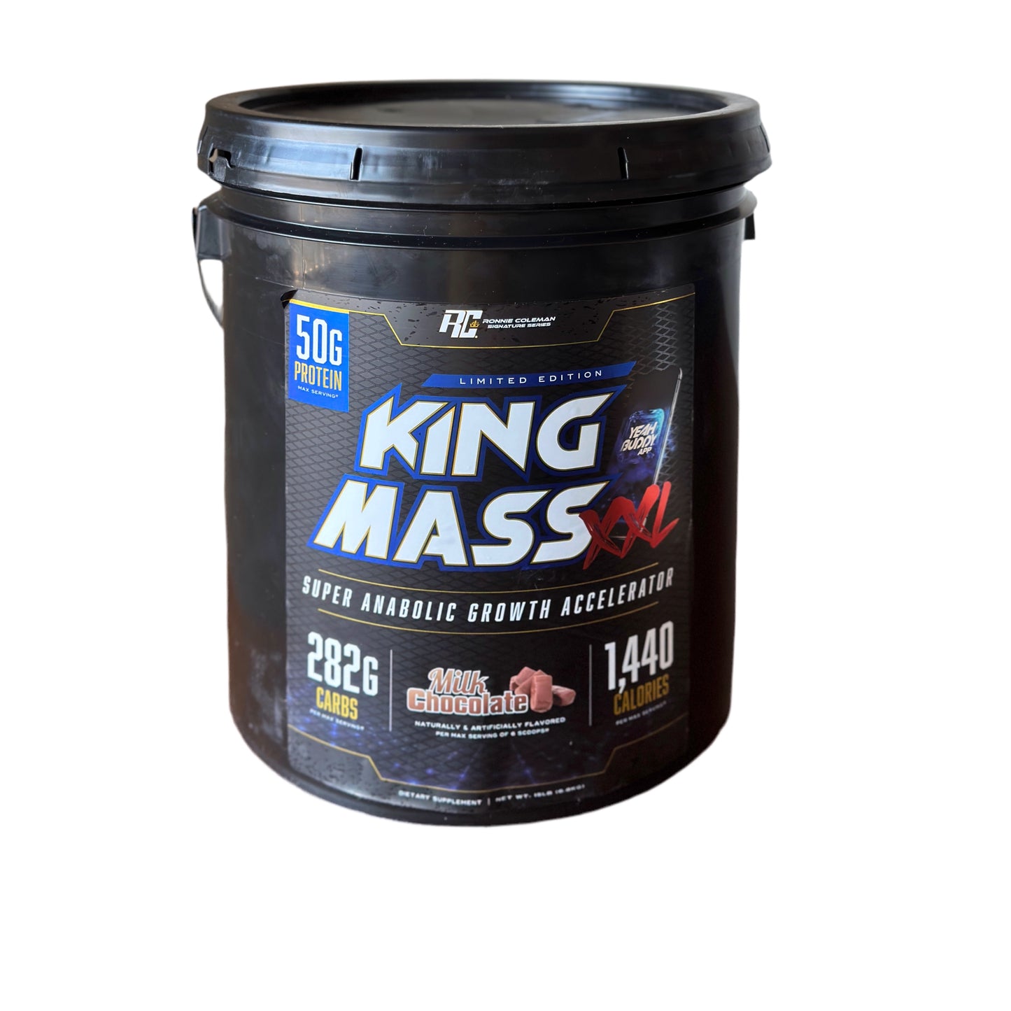 Ronnie Coleman King Mass XXL, Milk Chocolate, 15 Lb, 50g Protein Per Serving